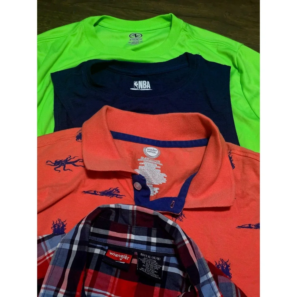 Boys Clothing Lot 13pc Activewear Casual Summer‎ T-Shirts & Shorts  Size 14-16